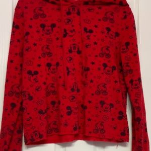 Disney Mickey Mouse Sketch Red Hoodie